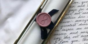 Brass Glass Scroll Box