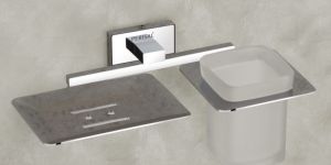 Kiera Soap Dish & Tumbler Holder