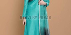 Ladies Chanderi Kurta with Palazzo and Dupatta