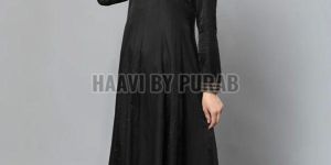 Ladies Bamber Satin Anarkali Suit Set
