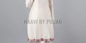 Ladies Chanderi Silk Dhoti Kurta Set