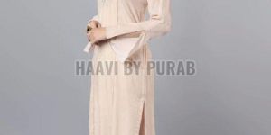 Ladies Cupro Silk Velvet Kurta with Farshi Pant