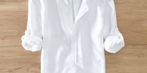 Mens Cotton Formal White Shirt
