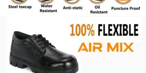 Mans Steel Toe Genuine Leather Safety Shoes