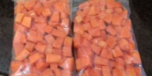 Frozen Papaya Dices