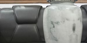 White Texture Cremation Urns for Velvet Bag
