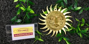 Brass Sun Face Wall Hanging