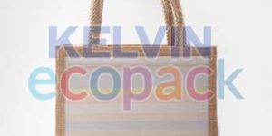 8 X 6 X 4 Inch Jute Lunch Bag