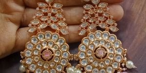 Kundan Designer Long Earrings