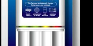PANASONIC mart & Quick Charger with 3 Color LED Indicator BQ-CC55N