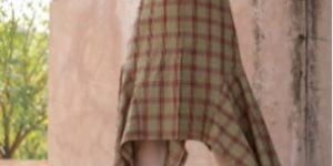 Asymmetric Check Dress