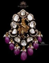 Lord Krishna Polki Pendant