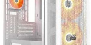 ANT ESPORTS 200 Air Mini Mesh MATX Mini Tower Cabinet (White)
