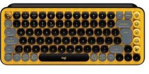 LOGITECH POP Keys 60% Semi Mechanical Wireless Keyboard ( Yellow )
