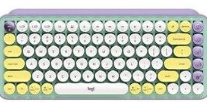 LOGITECH POP Keys 60% Semi Mechanical Wireless Keyboard ( Mint ) ( Brown Switch )