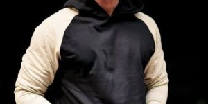 COLORBLOCK BLACK, BEIGE SWEATSHIRT