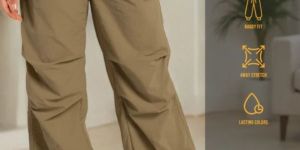 PARACHUTE KHAKI WOMEN TRACKPANT
