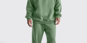solid hunter green sweatshirt jogger cozy cut co-ords set