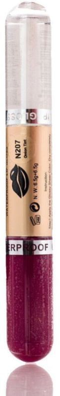 2 in 1 Water Proof Color Stay And Lip Gloss N207