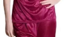 Everyday Short Sleeve Satin Nighty Suit-Pink