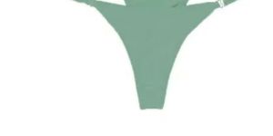 Solid Low Coverage Thong Green