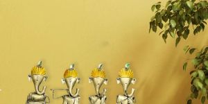 Metal Wire Ganesha Set of 4