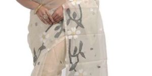 Pure Resham Silk Muslin Jamdani Saree