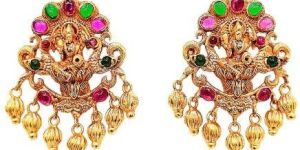 Bridal Antique Gold Drops Earrings