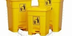 HDPE Plastic Dustbin with Pedal
