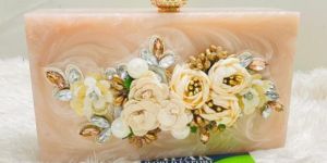 Handmade Resin Clutch Bag