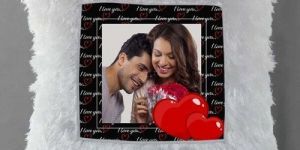 White Fur Sublimation Cushion