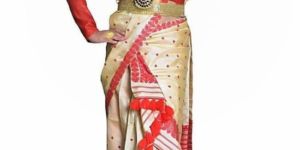 Muga Silk Chador Saree