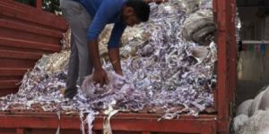 Ice Cream Cone Sleeves Paper Waste Scrap