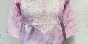 Embroidery Short Kurti/Top