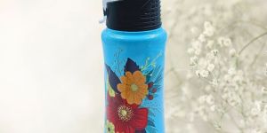 Voik Kiddo Flora Stainless Steel Flip Cap Water Bottle 500ml