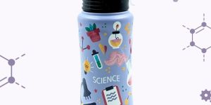 Voik Kiddo Science Stainless Steel Flip Cap Water Bottle 500ml