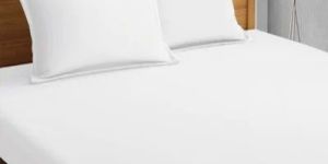 Plain White Cotton Bed Sheet