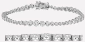 BTR65200 Wave Graduation Series Diamond Bracelet