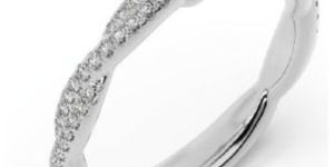 Criss Cross Lab Grown Diamond Oval Cut Solitaire Ring