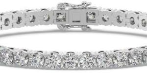 Round Cut Lab Grown Diamond Bracelet