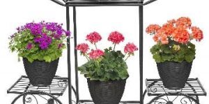 Four Wheeler Metal Planter Stand