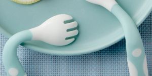 Silicone Baby Spoon and Fork Set