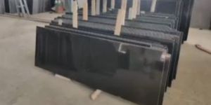 Jet Black Granite Slabs