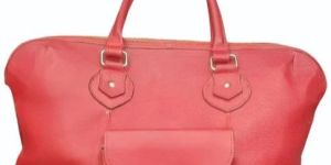 Ladies Pink Leather Handbags