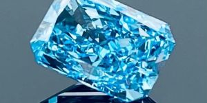 Blue Loose Radiant Lab Grown Diamond