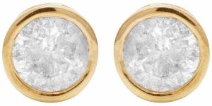 Diamond Stud 14k Yellow Gold Earrings