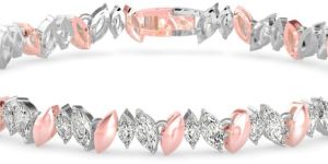 Marquise Diamond Leaf Style Bracelet for Women