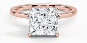 Princess Cut Yellow Gold Diamond Ring