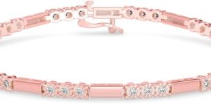 Round Diamond Floral Elegance Bracelet