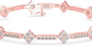 Round VVS Moissanite Diamond Bracelet